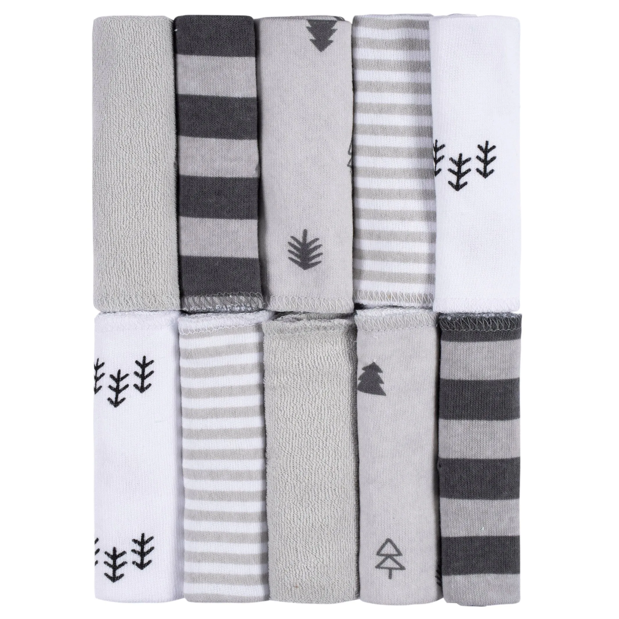 10-Pack Baby Boys Bear Washcloths