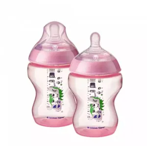 2-PK Bottle Pink Tommee Tippee 260ML/9OZ