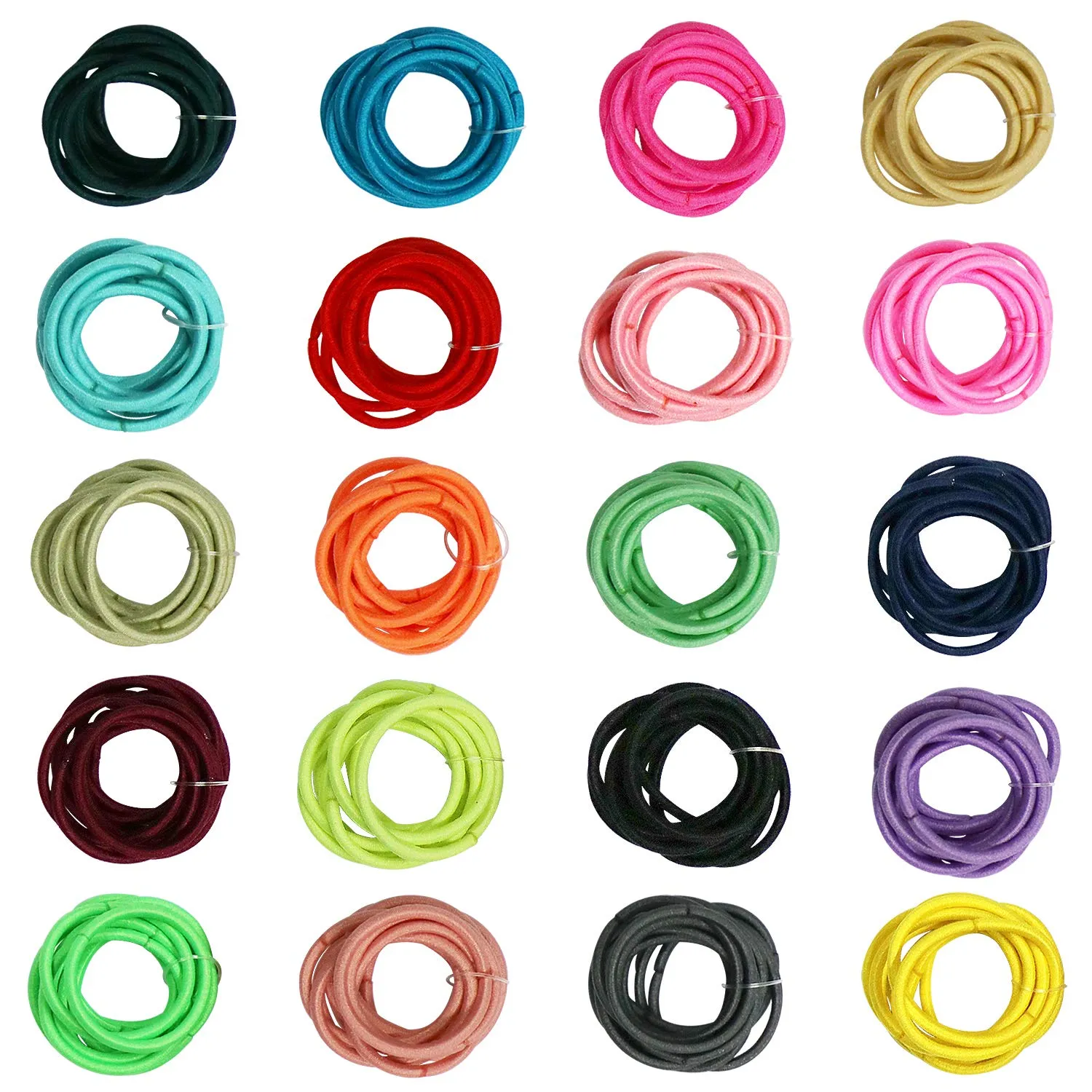 200PCS Small Hair Ties,No Crease Baby Hair Ties,Elastic Hair Ponytail Holder Hair Accessories for Baby Girls Infants Toddlers Kids