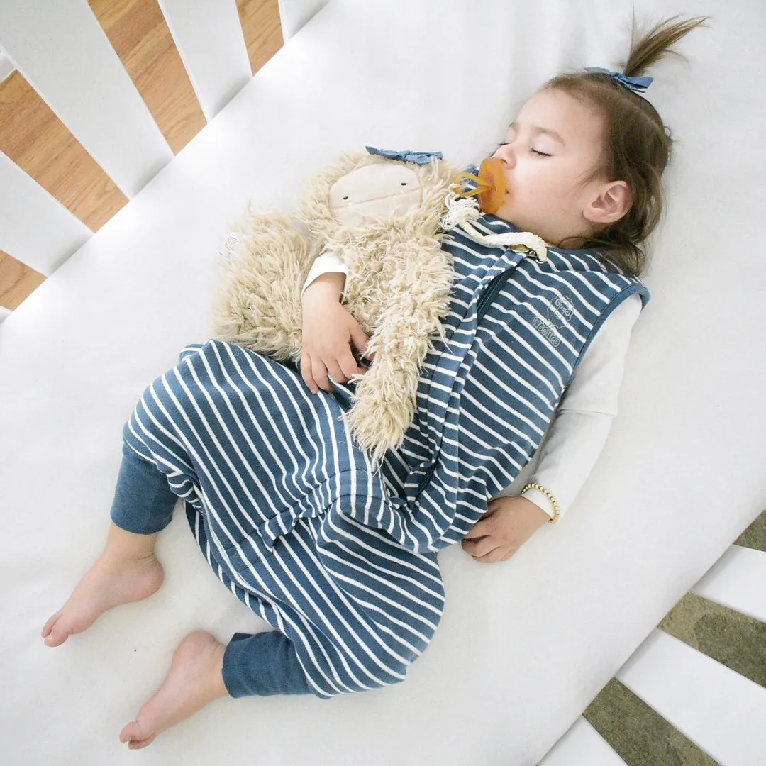 4 Season® Baby Sleep Bag with Feet, Merino Wool & Organic Cotton, Navy Blue