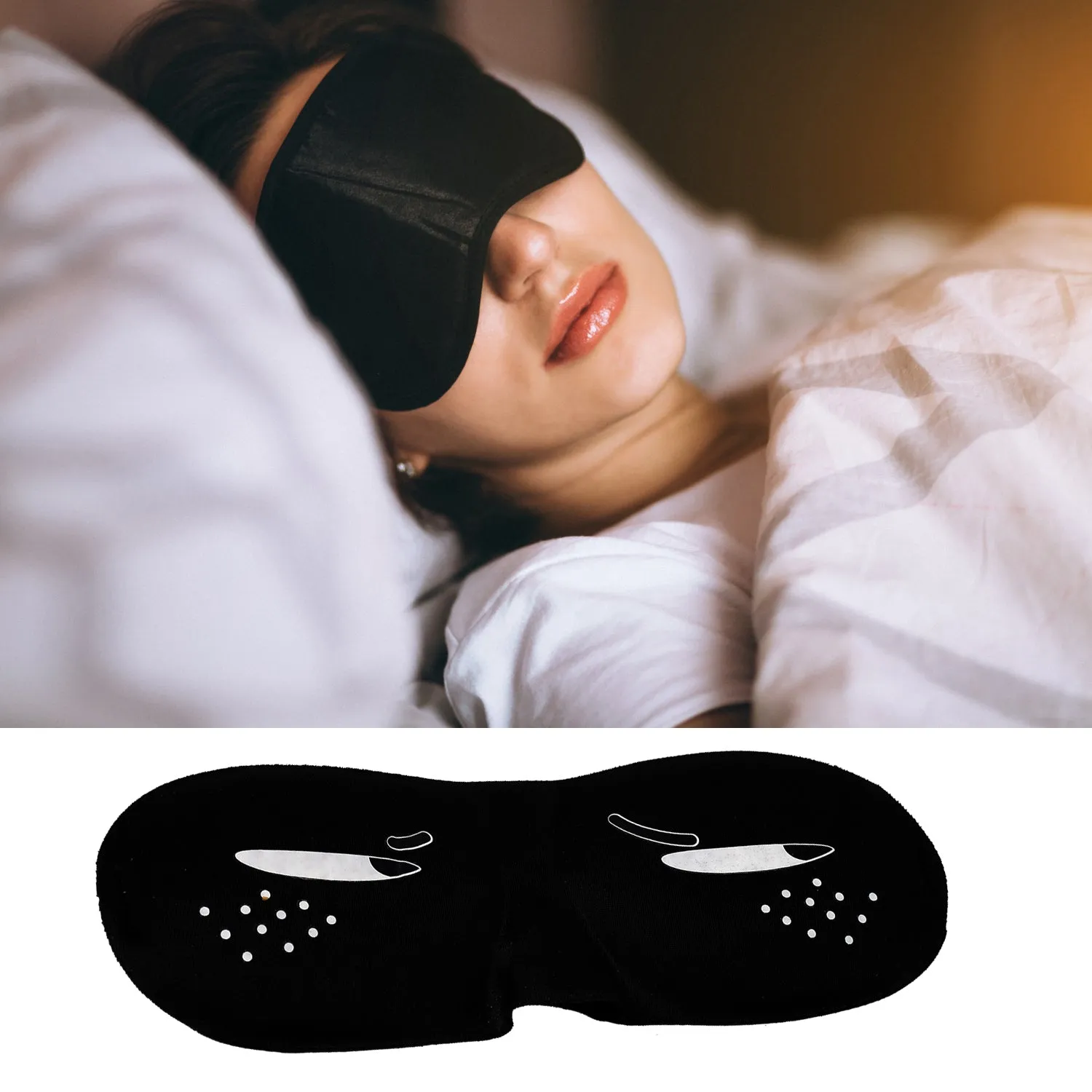 7362 SUPER SOFT SLEEPING MASK BLIND FOLD FOR COMFORTABLE SLEEP TRAVELLING SLEEP MASK HEAVY COMFORTABLE MATERIAL EYE MASK ( 1pc )