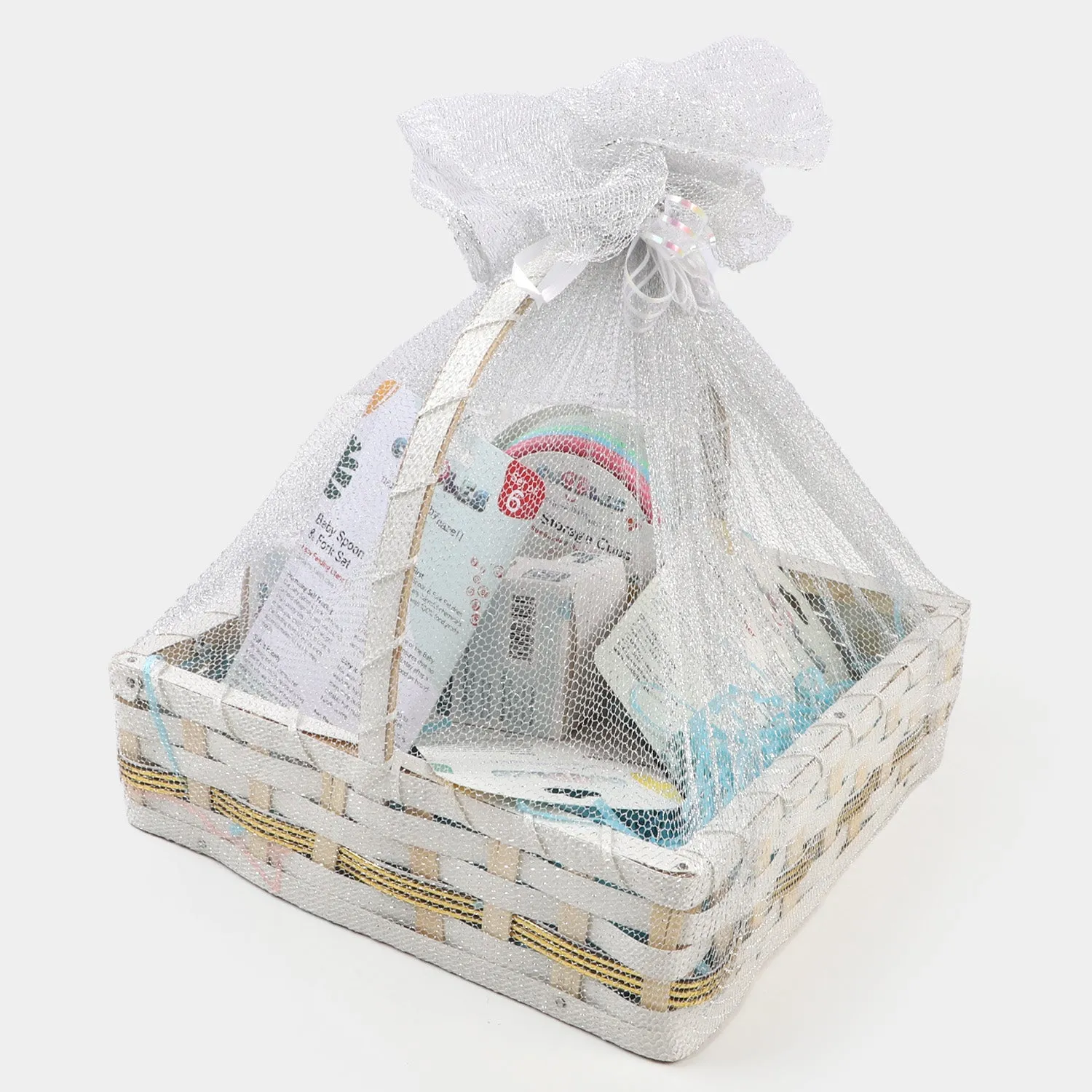 8 PCs Cuddles Set Baby Gift Basket | Blue