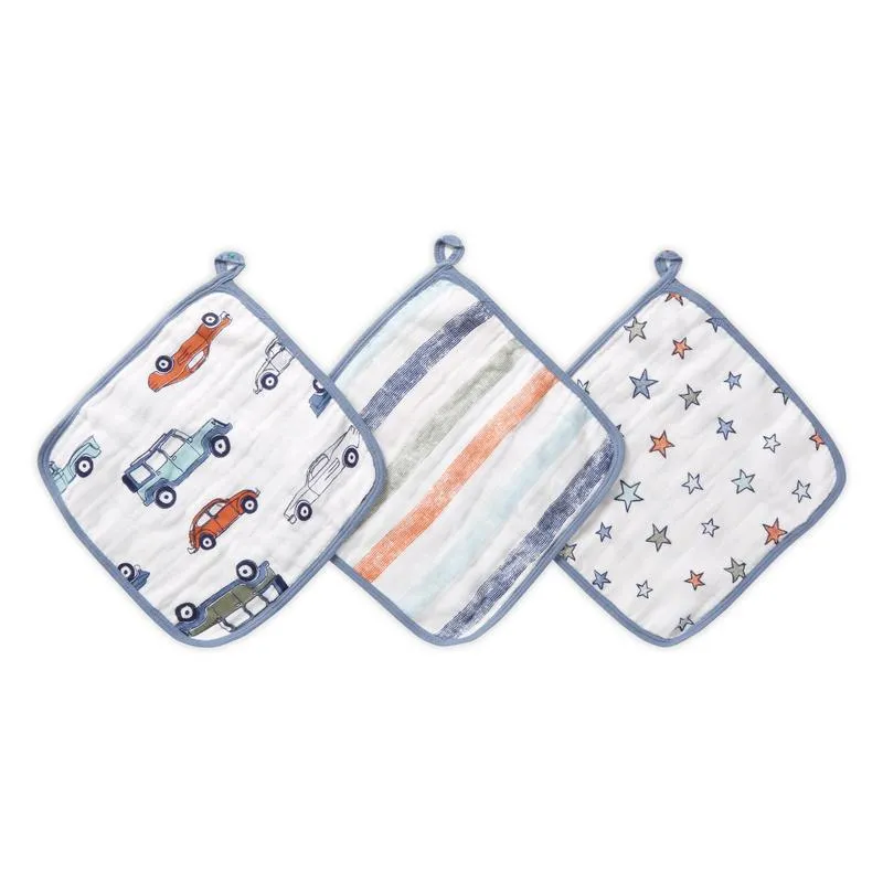 Aden and Anais - Aden by Anais - Wash Cloth Set - Hit the Road