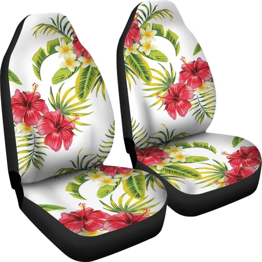 Aloha Hibiscus Tropical Pattern Print Universal Fit Car Seat Covers