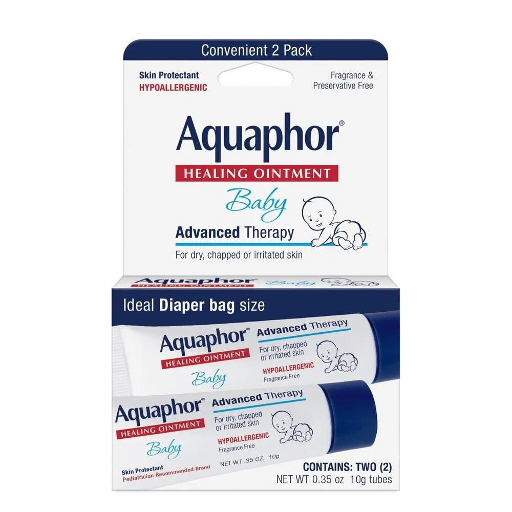 Aquaphor Baby Advanced Therapy Healing Ointment Skin Protectant - 2-Pk .35 Oz