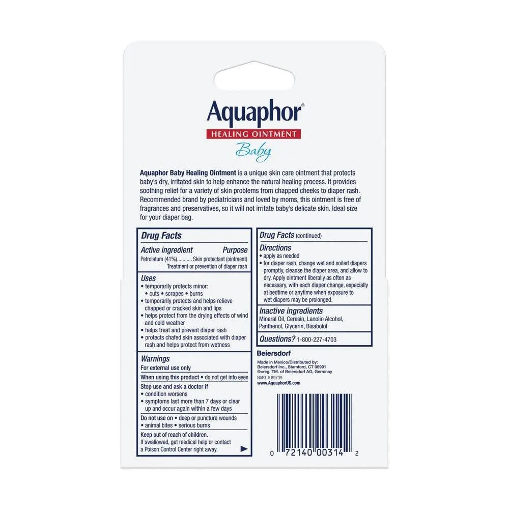 Aquaphor Baby Advanced Therapy Healing Ointment Skin Protectant - 2-Pk .35 Oz