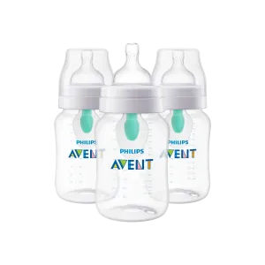 AVENT Anti-colic Baby Bottle with AirFree Vent - 9oz (3-Pack)