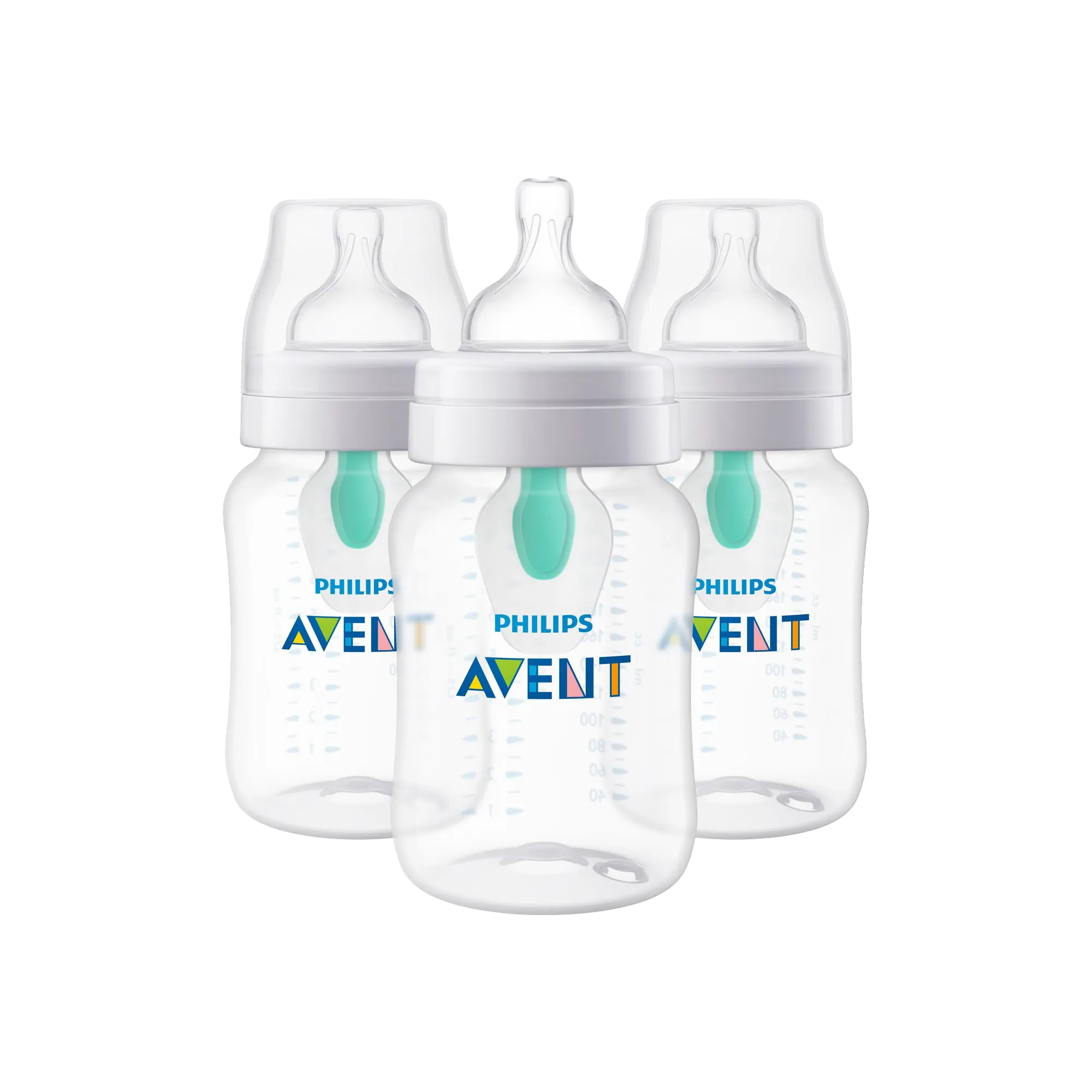 AVENT Anti-colic Baby Bottle with AirFree Vent - 9oz (3-Pack)