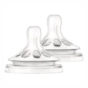 Avent Natural Baby Bottle Nipple Fast Flow 6M  2pk