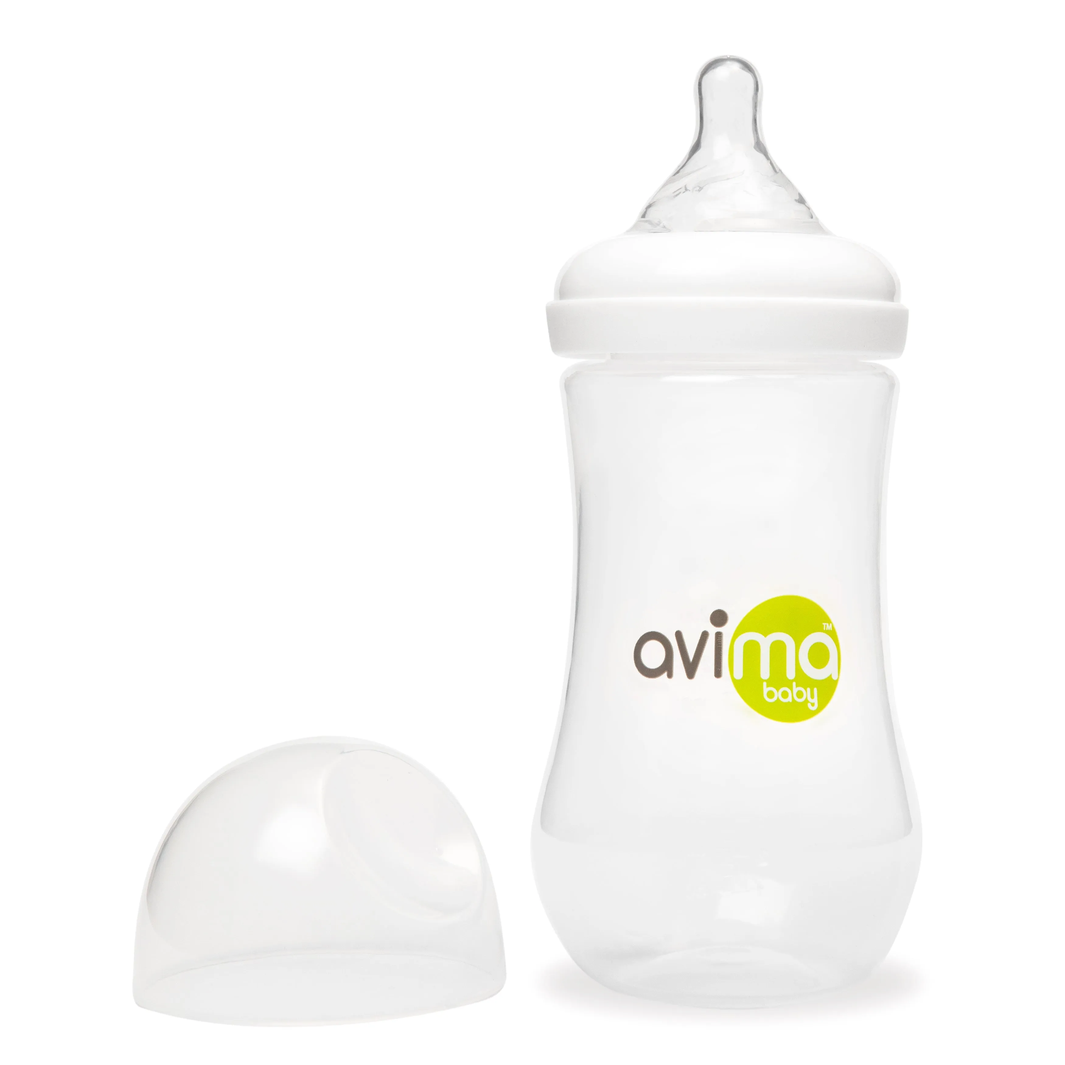 Avima Baby Bottles — 12 oz. Wide Neck, Fast Flow (Set of 6)