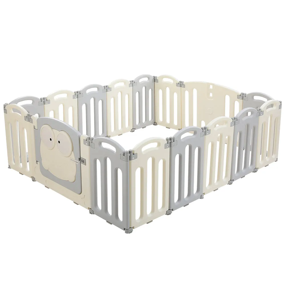 Baby Playpen 16 Panels Foldable