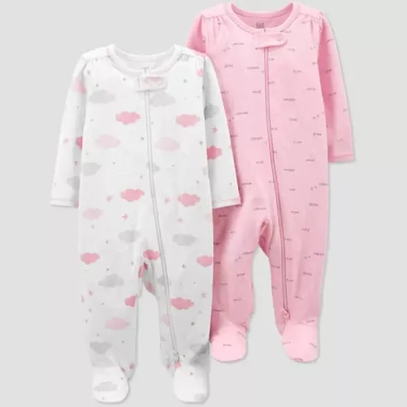 Baby Sleep Suit / Sleepwear / Overall (Carters Zipper) 2 pcs