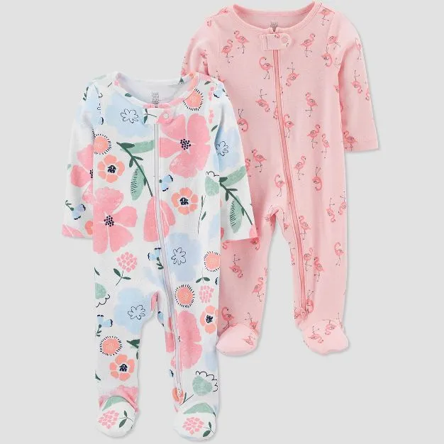 Baby Sleep Suit / Sleepwear / Overall (Carters Zipper) 2 pcs