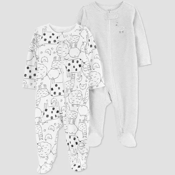 Baby Sleep Suit / Sleepwear / Overall (Carters Zipper) 2 pcs