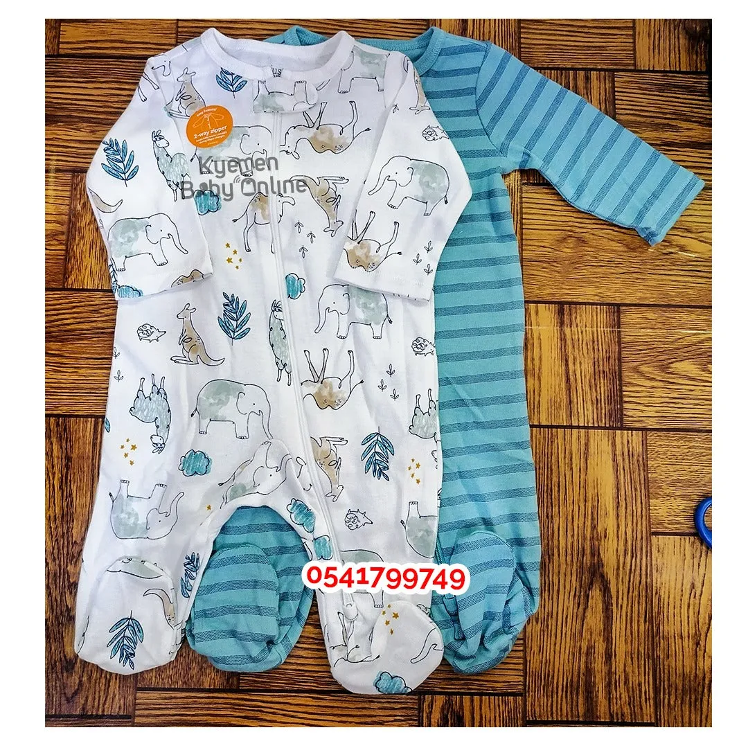 Baby Sleep Suit / Sleepwear / Overall (Carters Zipper) 2 pcs