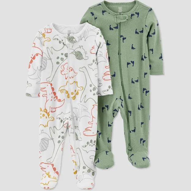 Baby Sleep Suit / Sleepwear / Overall (Carters Zipper) 2 pcs