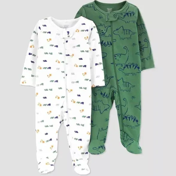 Baby Sleep Suit / Sleepwear / Overall (Carters Zipper) 2 pcs