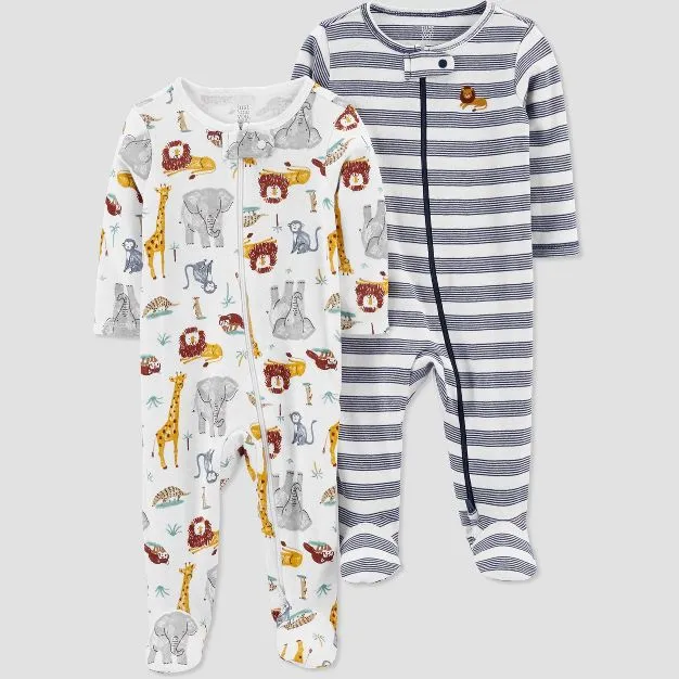 Baby Sleep Suit / Sleepwear / Overall (Carters Zipper) 2 pcs