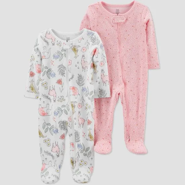 Baby Sleep Suit / Sleepwear / Overall (Carters Zipper) 2 pcs