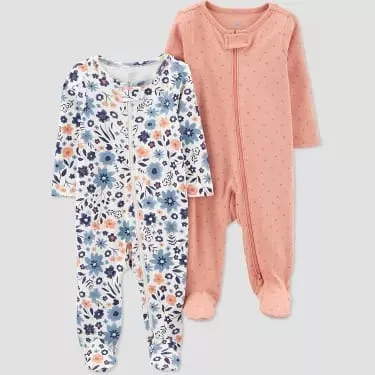 Baby Sleep Suit / Sleepwear / Overall (Carters Zipper) 2 pcs