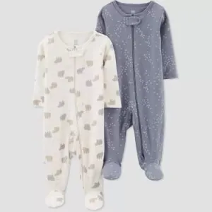 Baby Sleep Suit / Sleepwear / Overall (Carters Zipper) 2 pcs