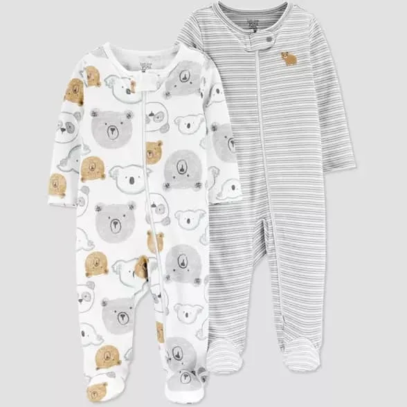 Baby Sleep Suit / Sleepwear / Overall (Carters Zipper) 2 pcs