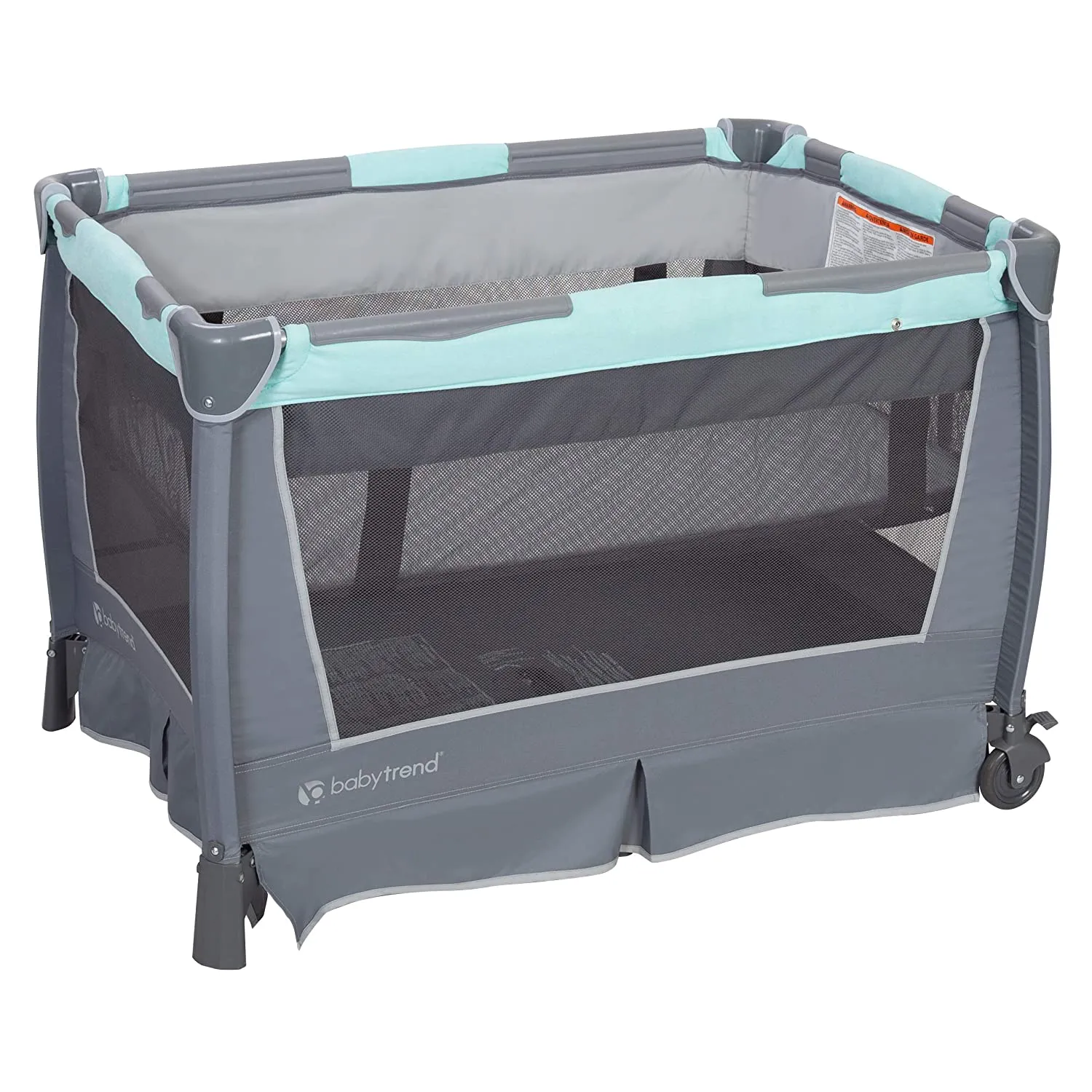 Baby Trend Retreat Portable Nursery Center w/ Bassinet & Changing Table, Mint