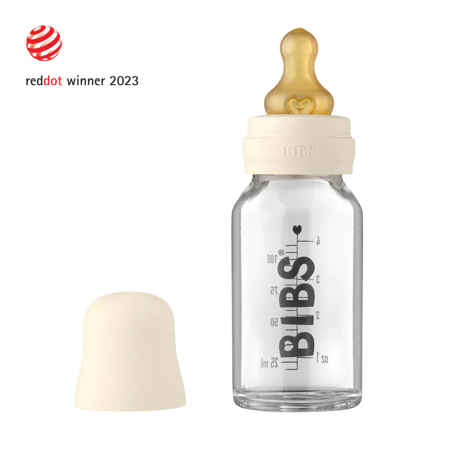 BIBS Baby Glass Bottle Complete Set (110 ml)