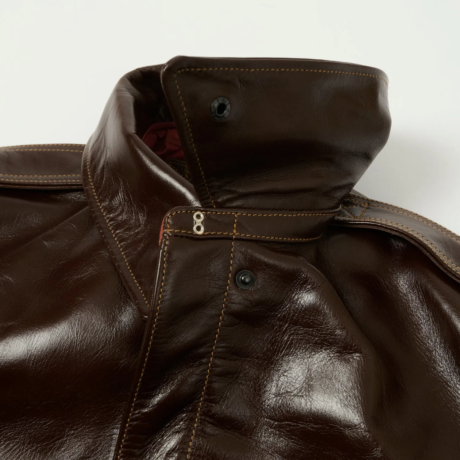 Buzz Rickson's A-2 Rough Wear Leather Flight Jacket - Brown