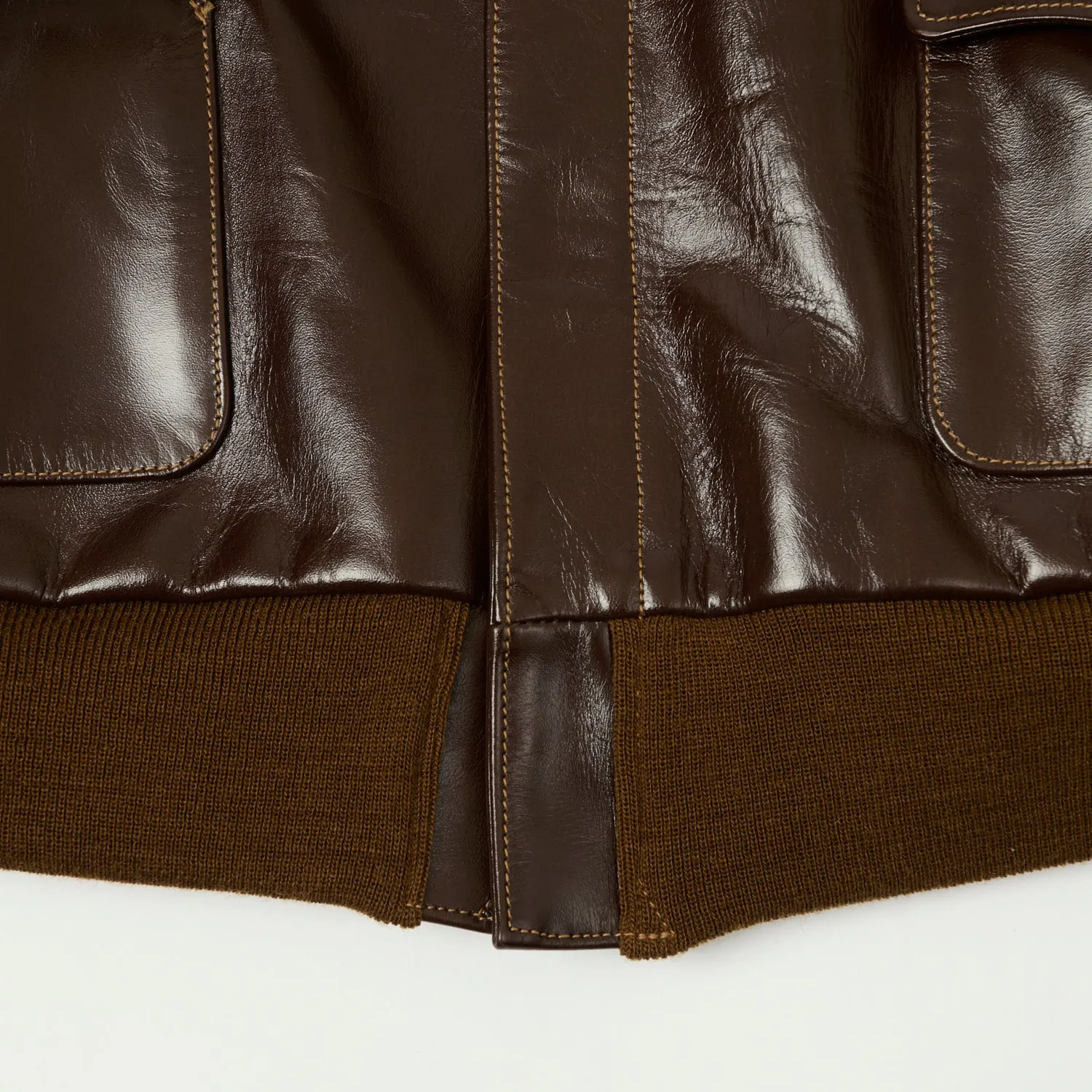 Buzz Rickson's A-2 Rough Wear Leather Flight Jacket - Brown