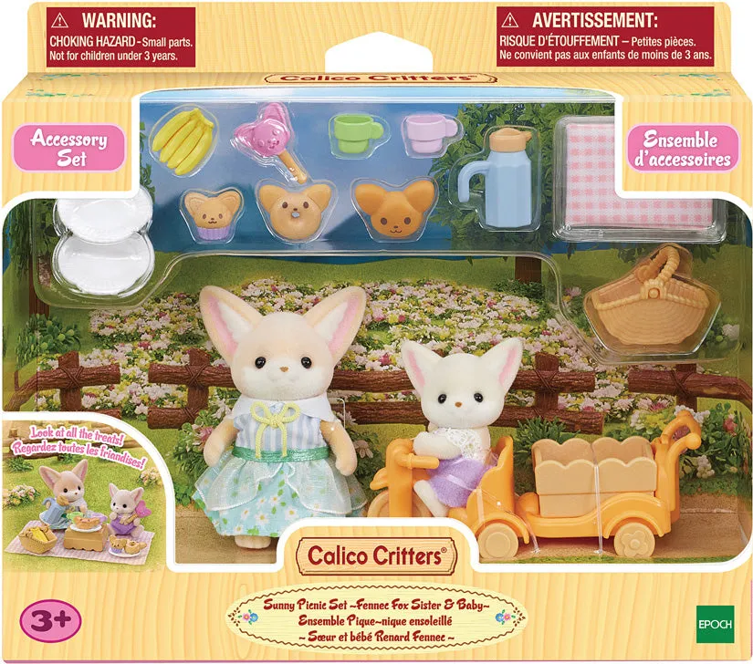 Calico Critters Sunny Picnic Set Fennec Fox