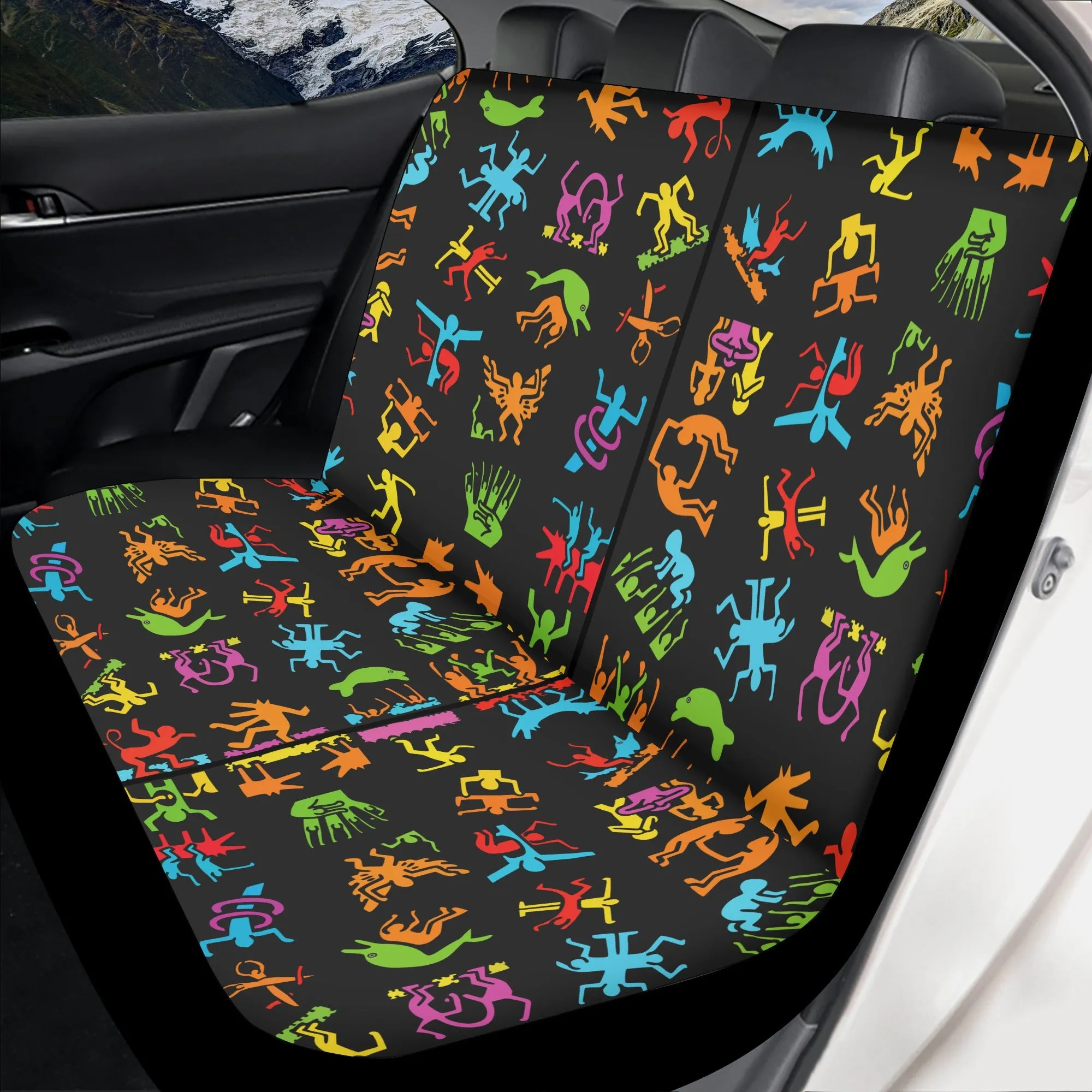 Car Accessories | Car Seat Covers for Front & Back | Cool Fitted Sweat Protector | Vehicle Interiors Upholstery | Haring Style