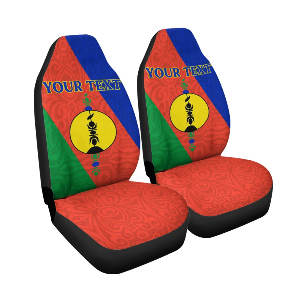 Custom New Caledonia Car Seat Covers Flag Style