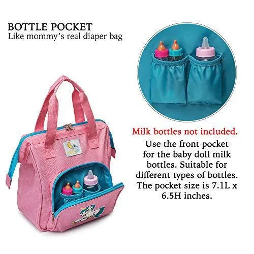 Doll Nappy Bag Set for Kids