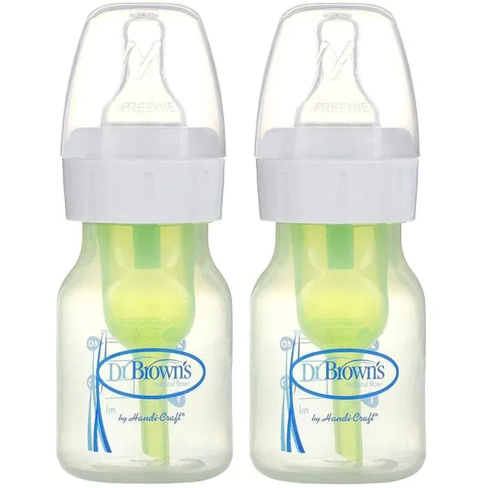 Dr. Brown's Anti-colic 2oz/60ml Preemies & Newborn Bottles - 2 Pack