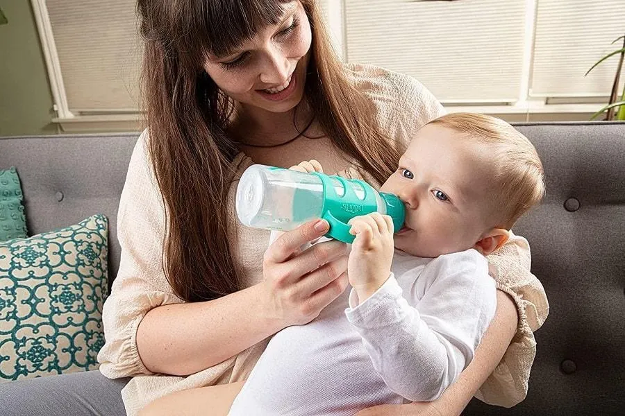 Dr. Brown's Easy Grip Sippy Bottle - Soft Silicone Sippy Spout