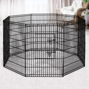 Durable 36" 8-Panel Pet Playpen Enclosure with Locks - i.Pet