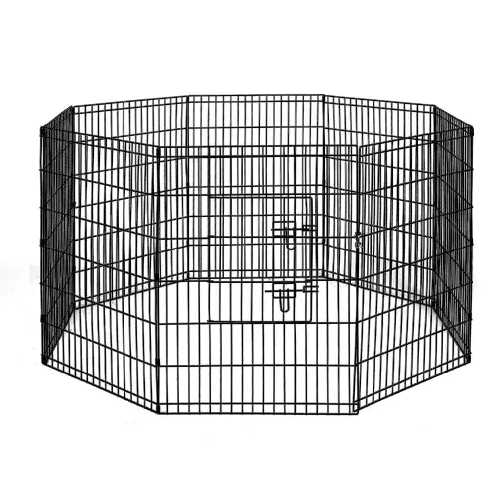 Durable 36" 8-Panel Pet Playpen Enclosure with Locks - i.Pet