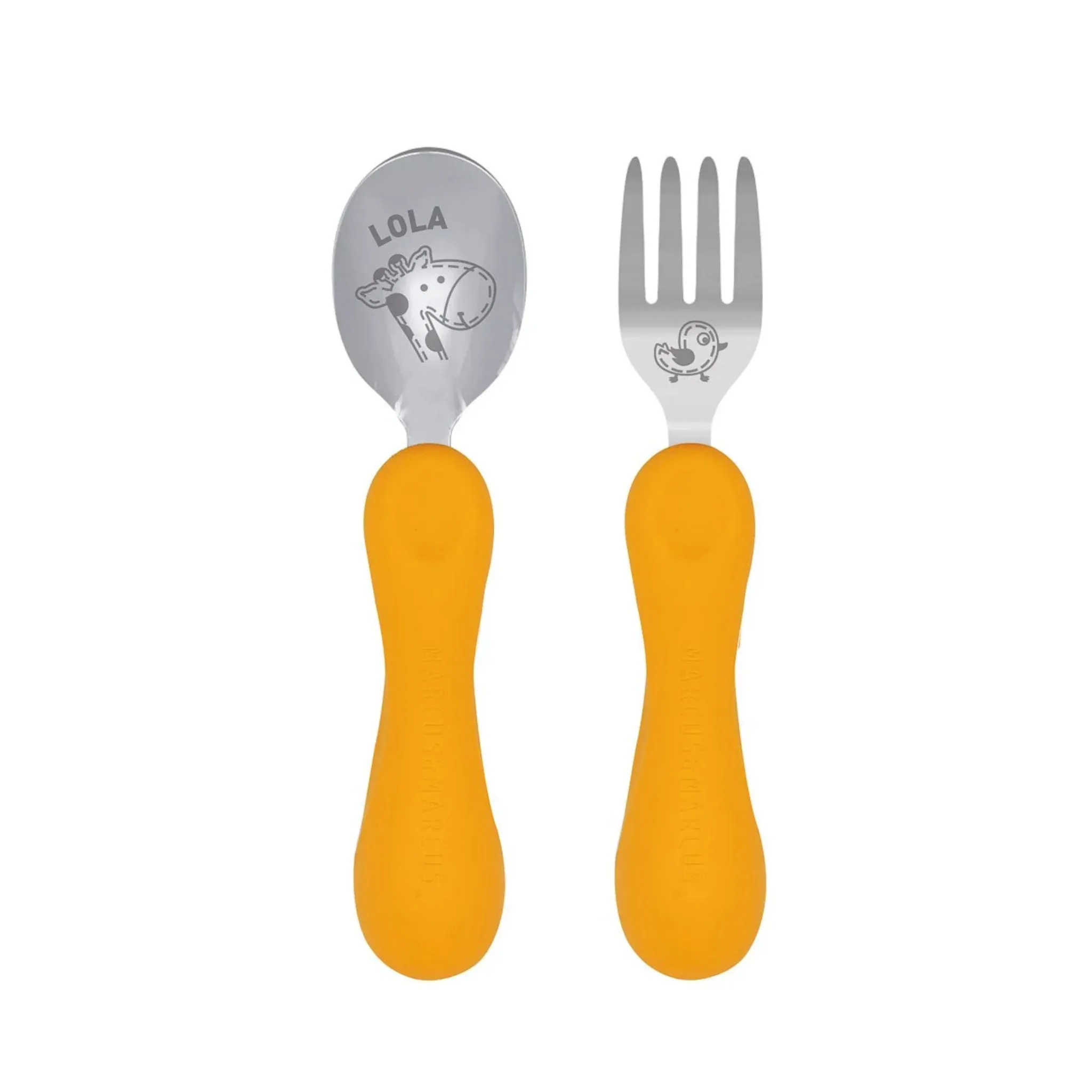 Easy Grip Fork & Spoon Set - Lola