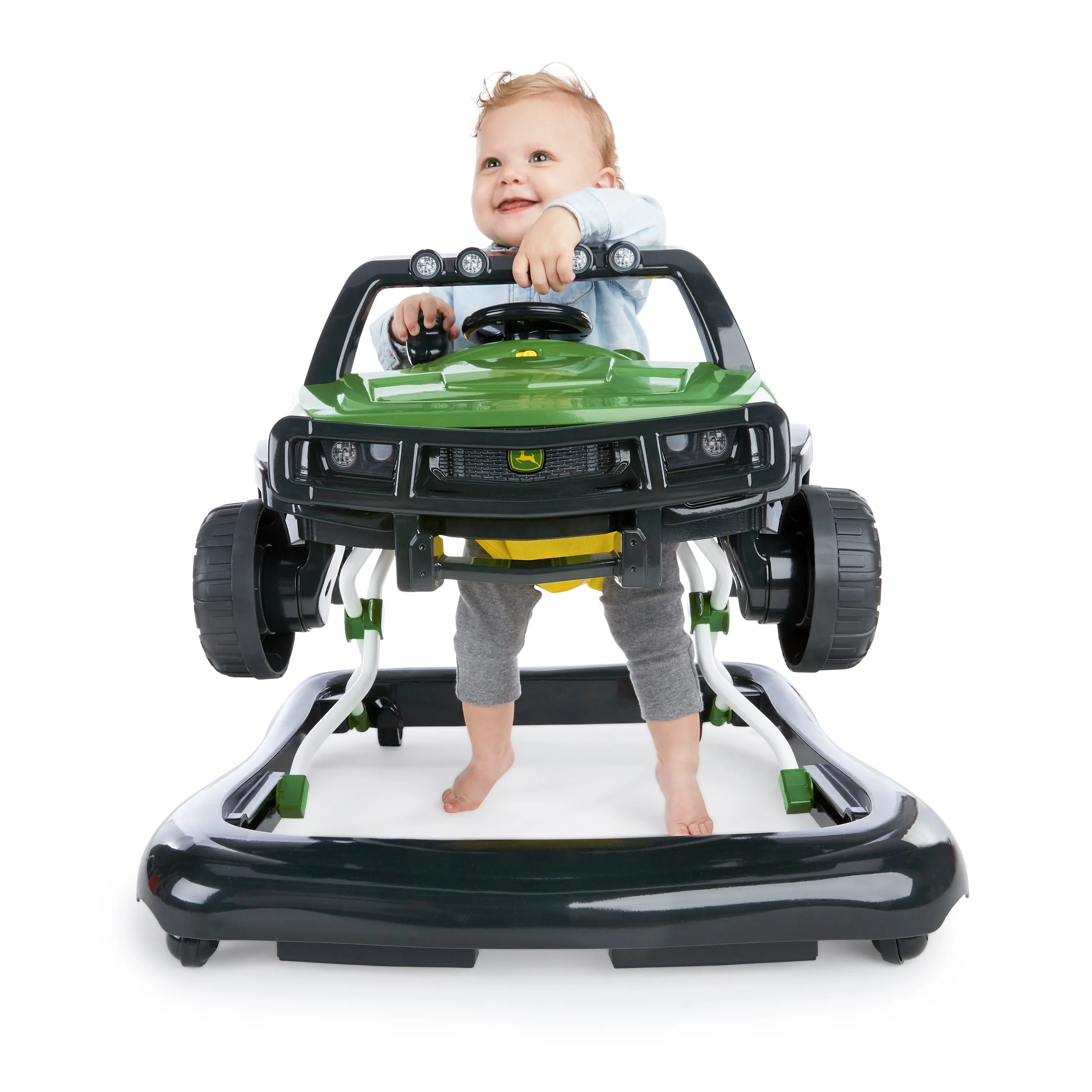 John Deere Gator 4-in-1 Green Baby Activity Walker with 4 Ways to Play