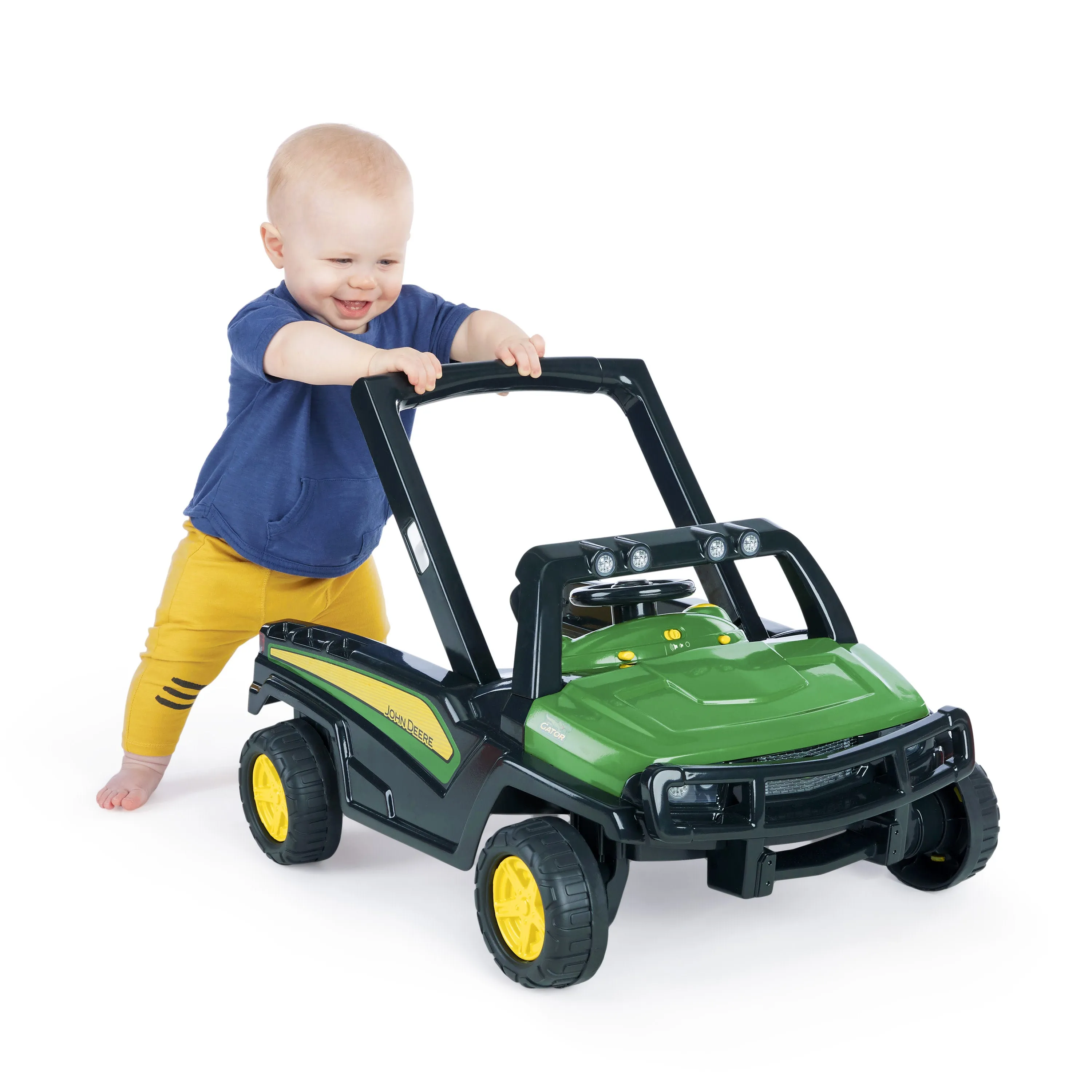 John Deere Gator 4-in-1 Green Baby Activity Walker with 4 Ways to Play