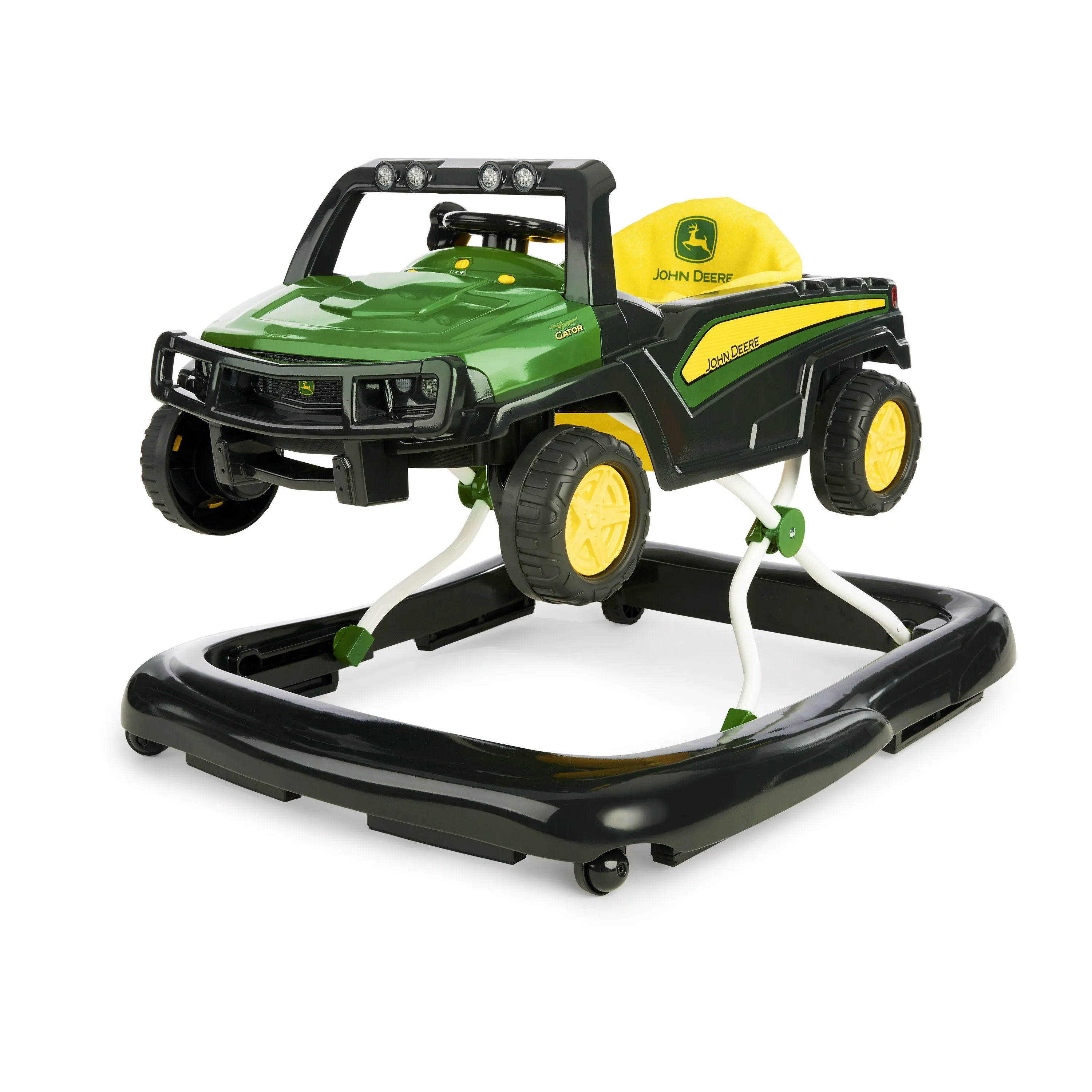 John Deere Gator 4-in-1 Green Baby Activity Walker with 4 Ways to Play