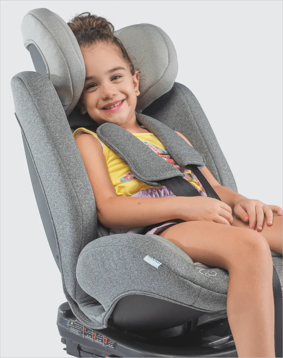 Moon Rover Car Seat Grey Birth to 12 Years