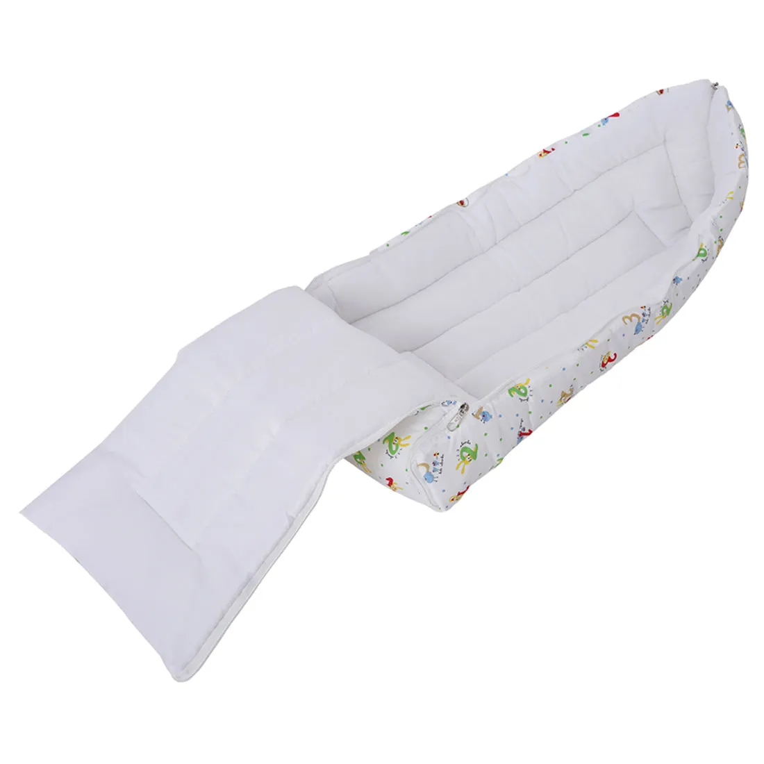 My Stork Story Carry Nest/Sleep Bag - White 123 Print