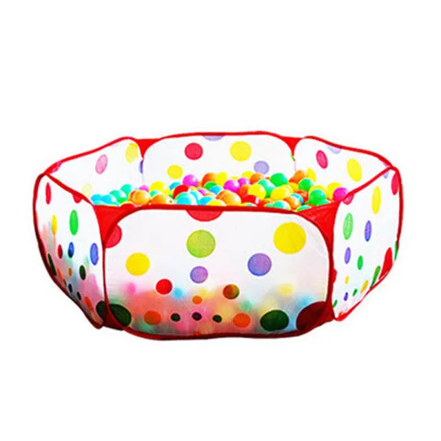 New Outdoor Baby Playpen Children Indoor Ball Pool Play Tent Kids Safe Polka Dot Hexagon Playpen Portable Foldable Playpens