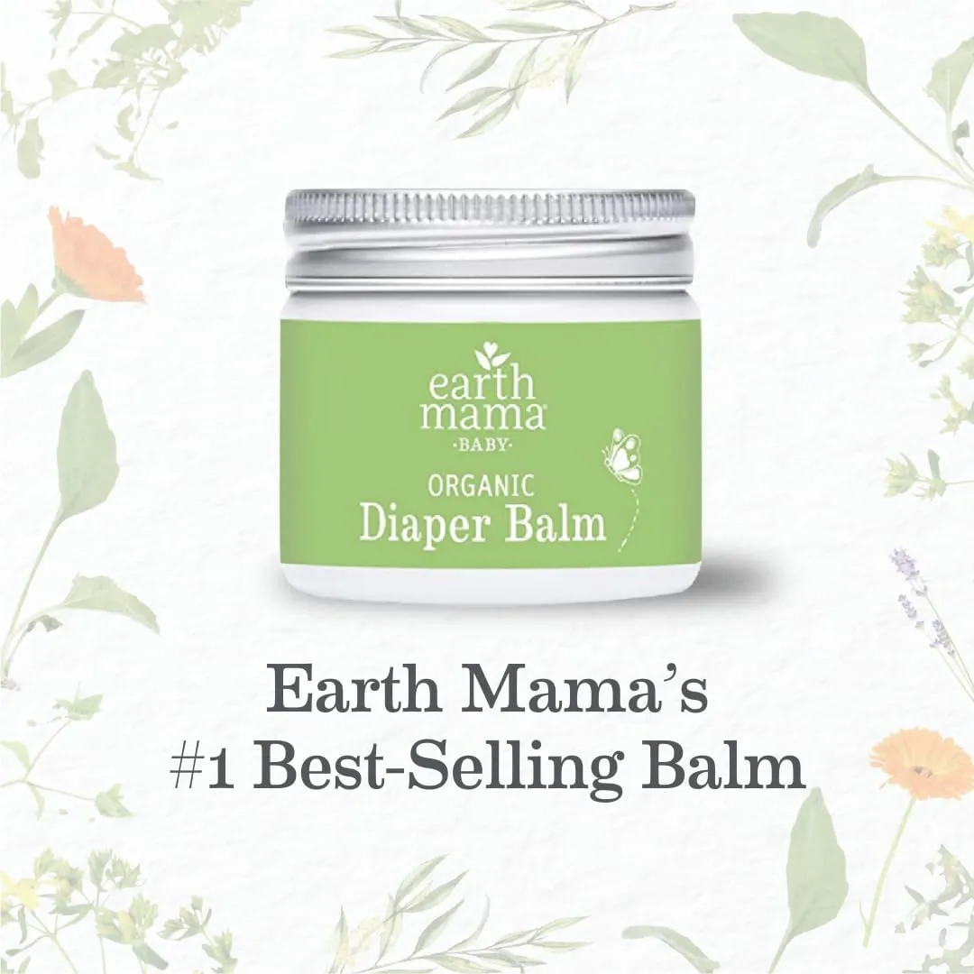 Organic Diaper Balm Cream for Baby, EWG Verified, Petroleum & Artificial Fragrance-Free with Calendula for Sensitive Skin