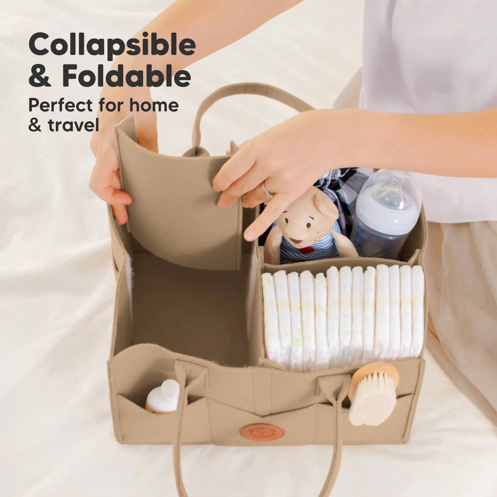 Original 2.0 Diaper Caddy (Taupe)