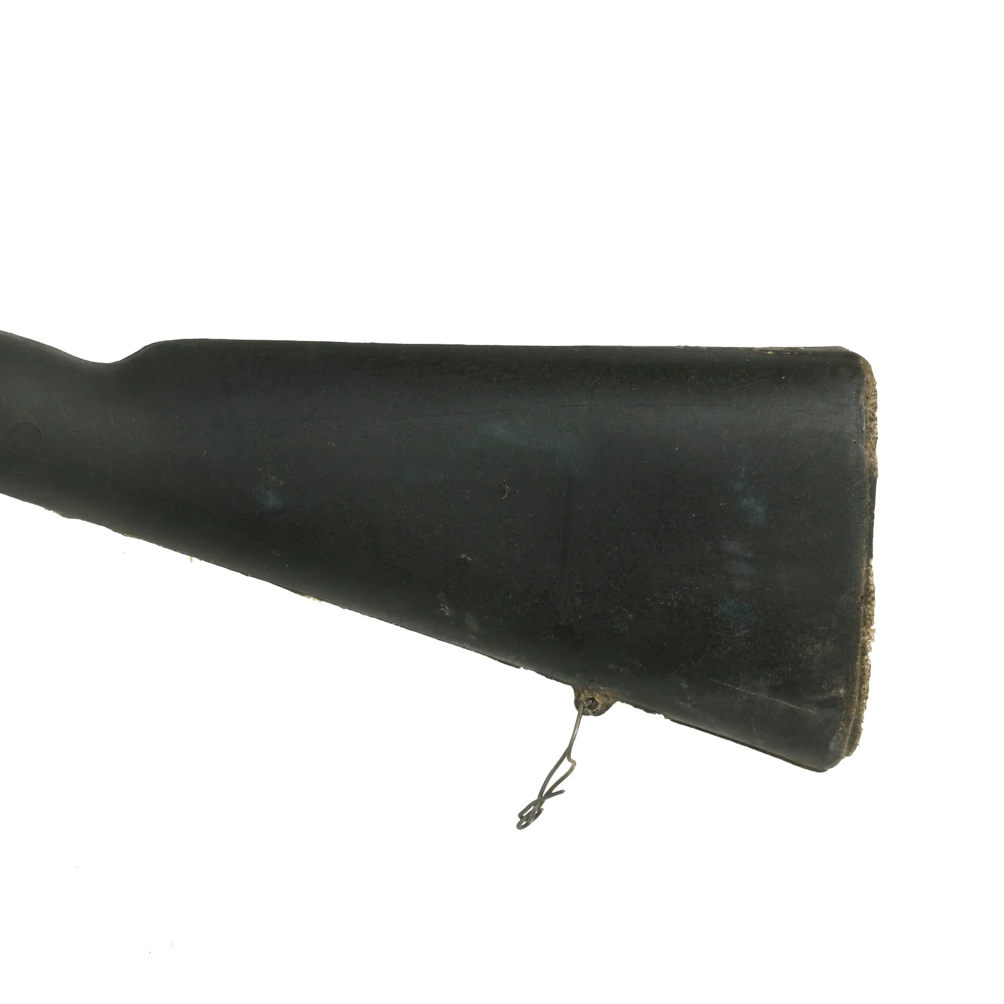 Original U.S. WWI Cavalry M1904 Rifle Saddle Scabbard For 1903 Springfield With Fort Sill Training Support Center Rifle Trainer