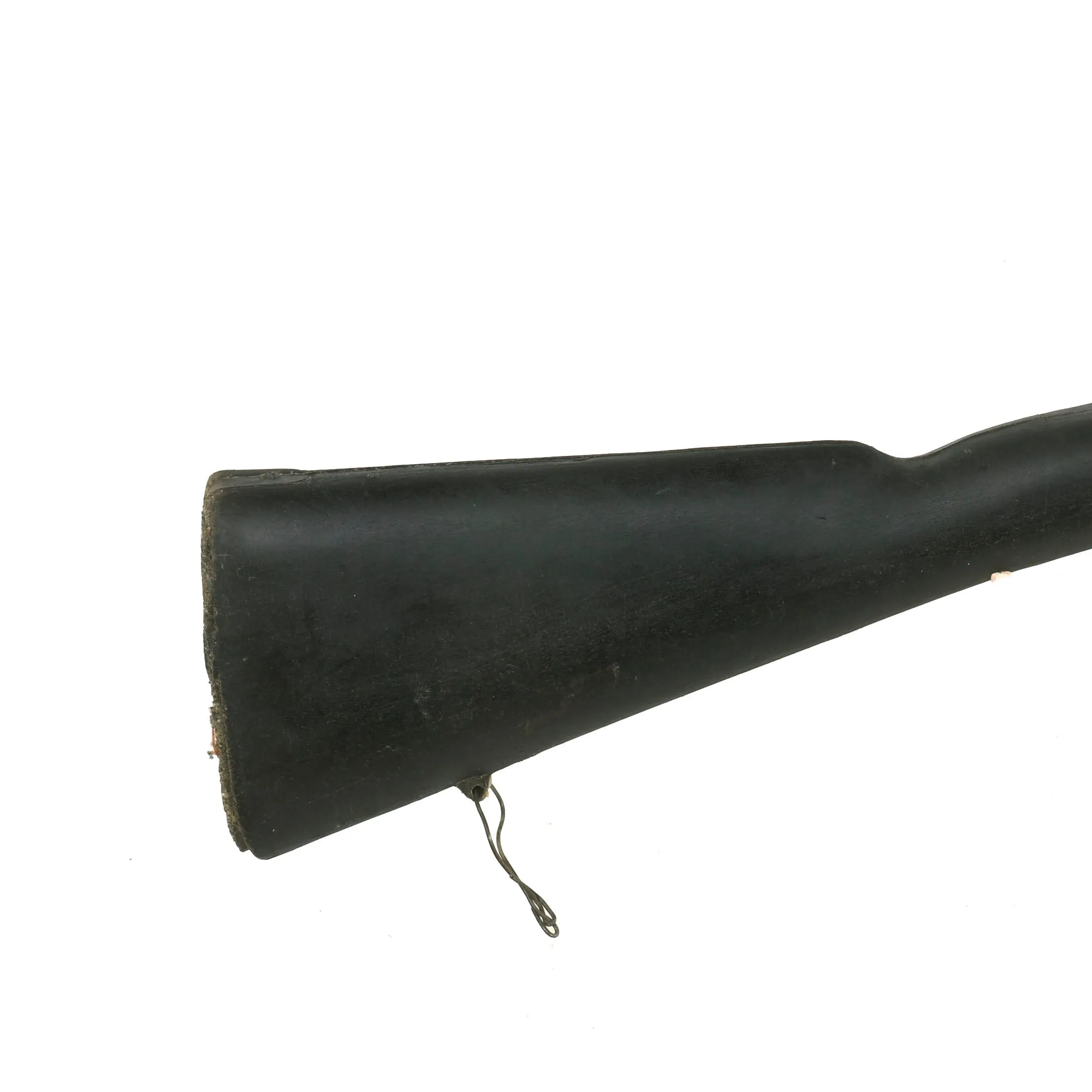 Original U.S. WWI Cavalry M1904 Rifle Saddle Scabbard For 1903 Springfield With Fort Sill Training Support Center Rifle Trainer