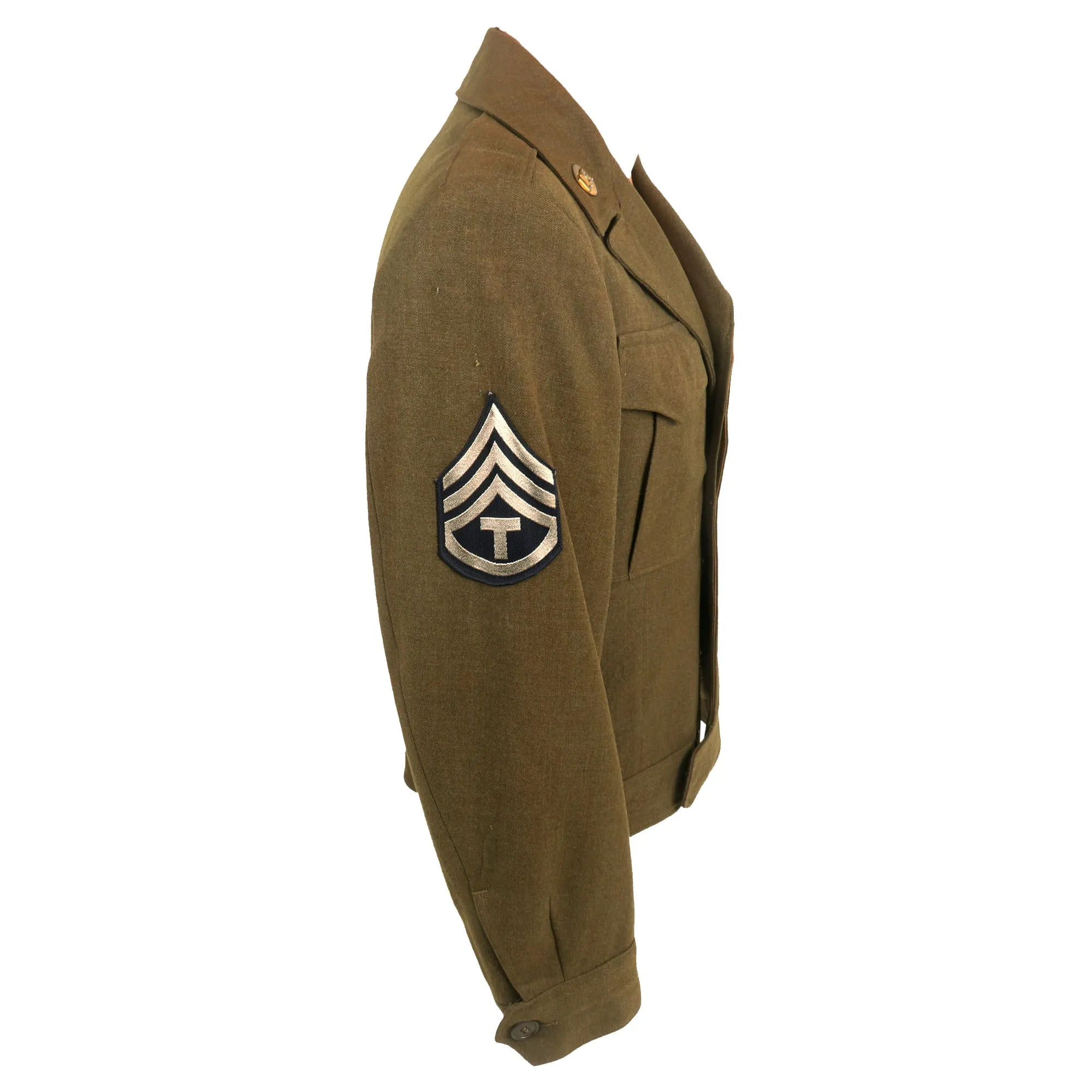 Original U.S. WWII Army Amphibious Forces Engineer Special Brigade Ike Jacket - Bronze Star Recipient